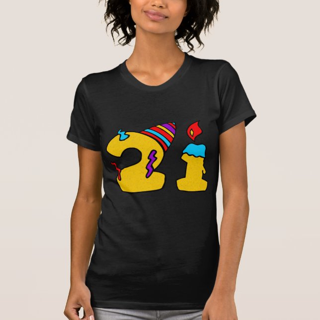 21. Geburtstag T-Shirt (Vorderseite)