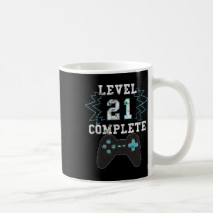 21. Geburtstag Videospiel Spaß T-Shirt Funny Gamer Kaffeetasse