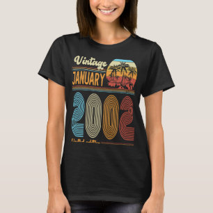 21. Geburtstag Vintage Januar 2002 Frauen T-Shirt