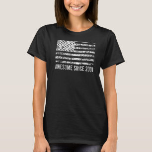 21. Geburtstag Vintage USA-Flagge Großartig seit 2 T-Shirt