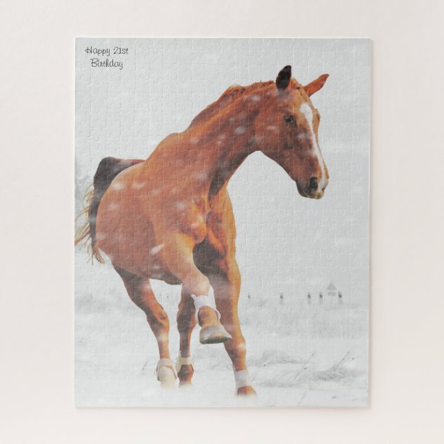 21. Geburtstag wünscht. Jigsaw Puzzle (Vertikal)