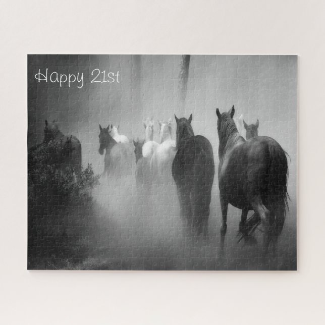 21. Geburtstag wünscht. Puzzle (Horizontal)