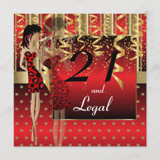 21. Geburtstags-Bash-Party Einladung