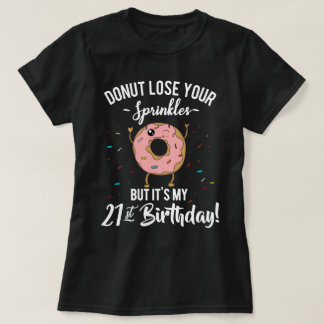 21. Geburtstags-lustiges Krapfen BDay Party T-Shirt