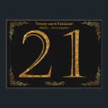21. Geburtstags-Party, Gatsby-Styl, schwarzer Gold Einladung<br><div class="desc">21. Geburtstagsparty,  großartiges Gatsby,  schwarz & gold,  zweiseitig,  elegant,  editierbar.

Entfernen oder ändern Sie unerwünschte Informationen. 
Versuch eine andere Form.
Haben Sie sich unsere anderen Produkte angesehen,  frag für eine Anpassung.
Danke für deine freundlichen Kommentare.</div>