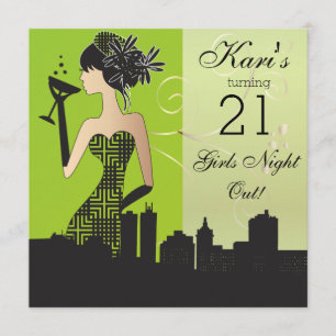 21. Geburtstags-Schlag-Party Einladung