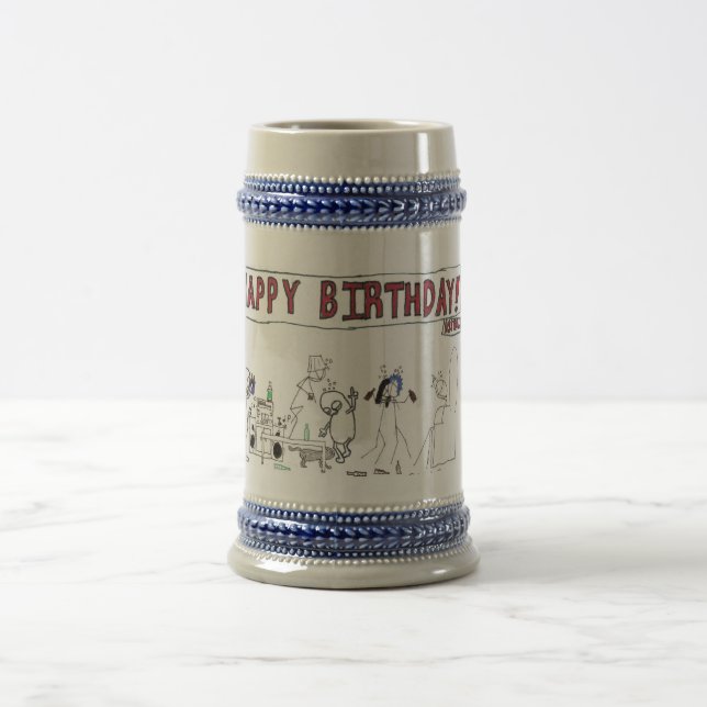 21. Geburtstags-Tasse Bierglas (Mittel)