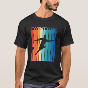 21. Geburtstagsgeschenk Vintages Fußball-Shirt 21  T-Shirt