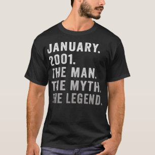 21. Geburtstagsgeschenke Der Mann Mythos Legende J T-Shirt