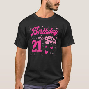 21 Geburtstagskirche Sweet Twenty One 21. Pink Cro T-Shirt
