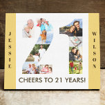 21. Geburtstagskollage Nr. 21 Neutral Leinwanddruck<br><div class="desc">Erstellen Sie Ihr eigenes einzigartiges 21. Geburtstagsgeschenk. Diese smarte Leinwand ist eine großartige Möglichkeit, Ihre Foto-Collage anzuzeigen. Die Vorlage ist für Sie bereit, um Ihre Lieblings-Fotos, die automatisch in der Form der Zahl 21 angezeigt werden, hinzuzufügen. Sie können auch Ihren Namen und Ihr Geburtsjahr (oder Nachname) zu den Grenzen hinzufügen....</div>