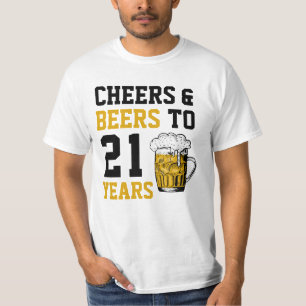 21. Geburtstagskuiere & Biere bis 21 Jahre T-Shirt
