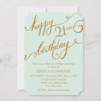 21. Geburtstagsparty Einladung