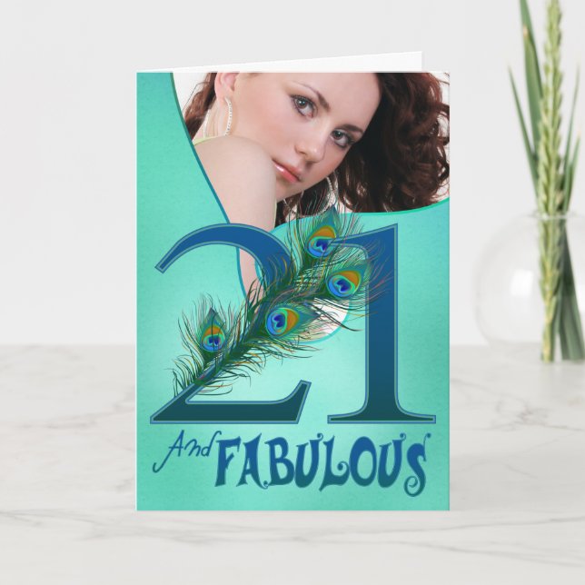 21. Geburtstagsschablone Karten (Vorderseite)