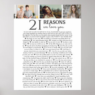 21 Gründe, warum wir dich lieben PHOTO Poster
