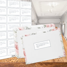 21 Guest Address Template Jeder 1,75 x 4,25" Silbe Aufkleber