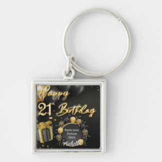 21. Happy Birthday Souvenir Schlüsselanhänger