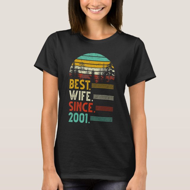 21. Hochzeit Jubiläum Funny Beste Ehefrau seit 200 T-Shirt (Vorderseite)