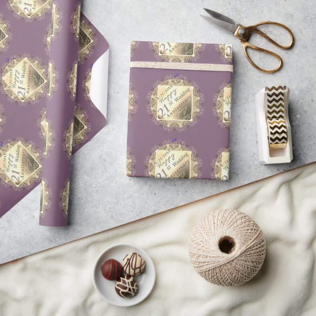 21. Hochzeitsfeier/Maßgeschneiderter Event-Brass I Geschenkpapier (Kunsthandwerk)