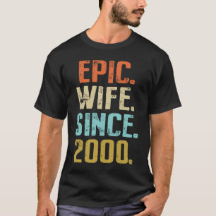 21. Hochzeitsjubiläum für ihre beste epische Frau T-Shirt