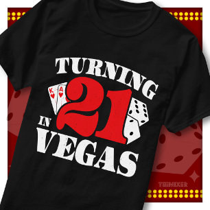 21 in Vegas Casino Geburtstagsfeier Squad werden T-Shirt