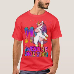 21 Jahre alt Einhorn Flossing 21. Geburtstagsmädch T-Shirt