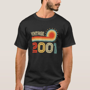 21 Jahre alt, geboren 2001, Vintage 21. Geburtstag T-Shirt