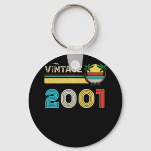 21 Jahre alt Vintag 2001 Retro 21. Geburtstag Schlüsselanhänger