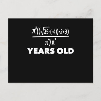 21 Jahre alte Algebra-Gleichung Lustiger 21. Gebur Postkarte