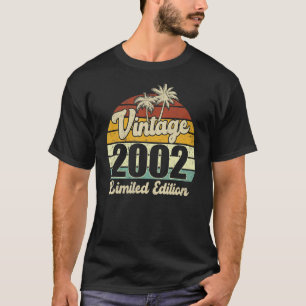 21 Jahre alte Vintage 2002 21. Geburtstag Retro T-Shirt