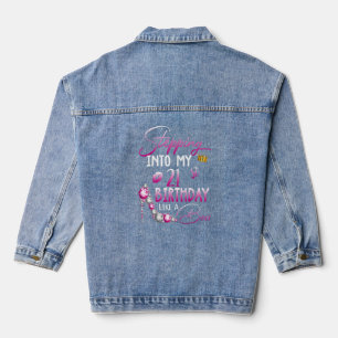 21 Jahre alter Schritt in meinen 21. Geburtstag Jeansjacke