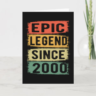 21 Jahre alter Tag 2000 Epische Legende 21. Geburt Karte
