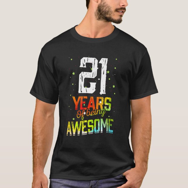 21 Jahre Phantastische Geschenke 21 Jahre alt 21. T-Shirt (Vorderseite)