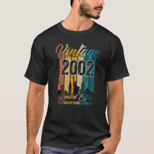 21 Jahre Vintag 2002 21. Geburtstag Party T-Shirt