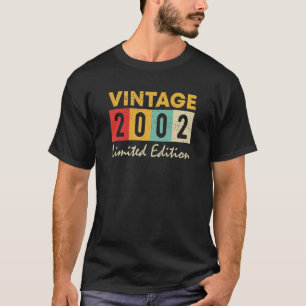 21 Jahre Vintag 2002 21. Geburtstag T-Shirt