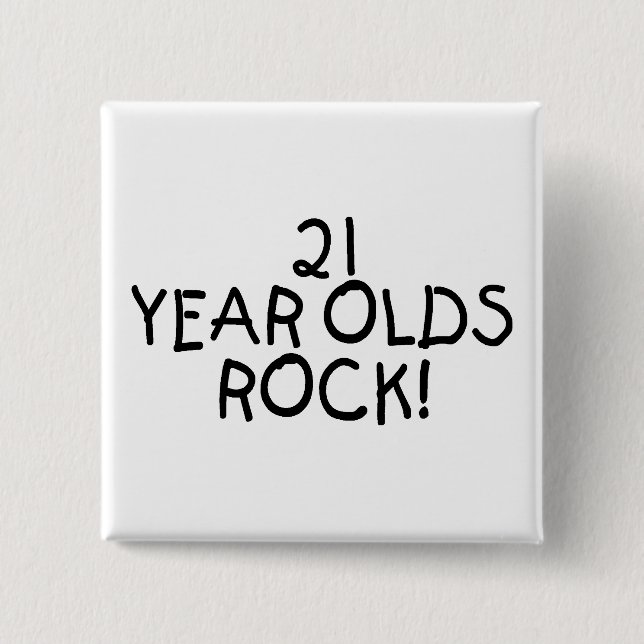 21 Jährige Felsen- Button (Vorderseite)