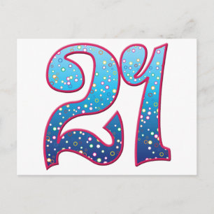 21-jähriger Rave Postkarte