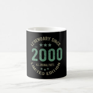 21-jähriger Tag 2000 Legende seit 21. Geburtstag Kaffeetasse