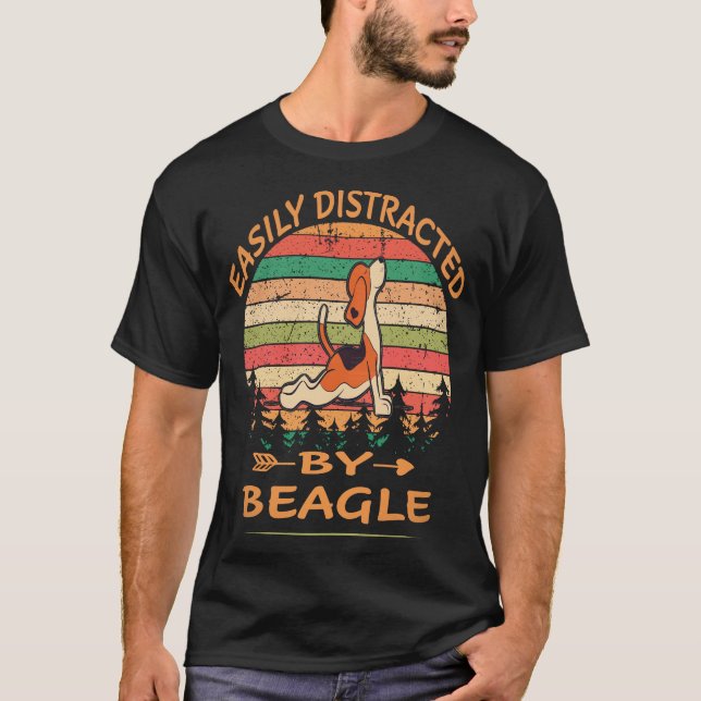 21 Leicht Ablenkbar Durch Beagle T-Shirt (Vorderseite)