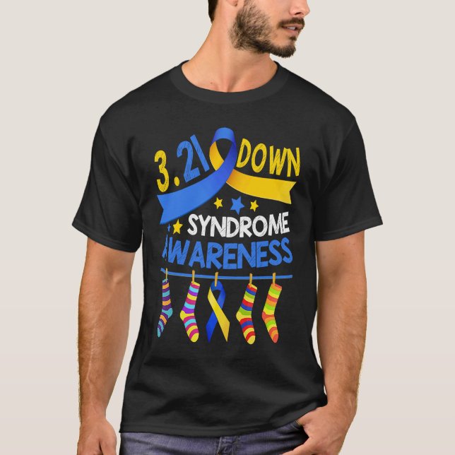 21 March World Down Syndrome Awareness Day Socks R T-Shirt (Vorderseite)