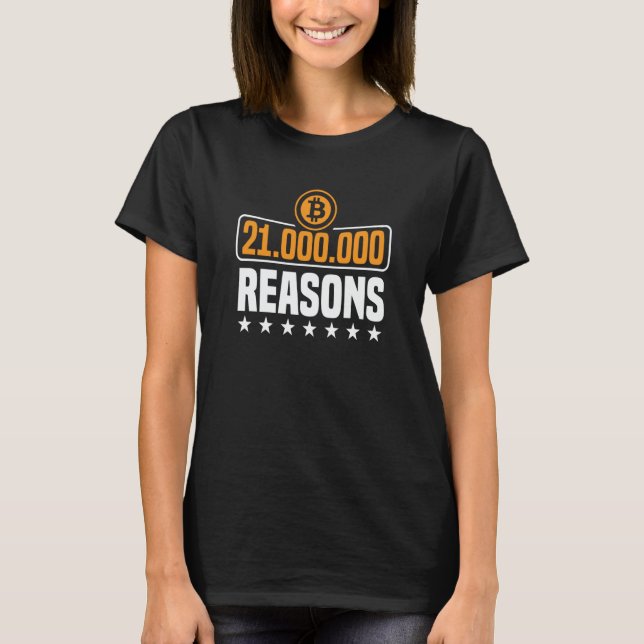 21 million reasons to choose BTC bitcoin T-Shirt (Vorderseite)