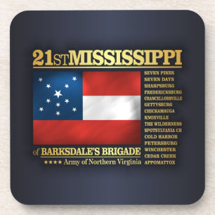 21. Mississippi-Infanterie (BA2) Getränkeuntersetzer
