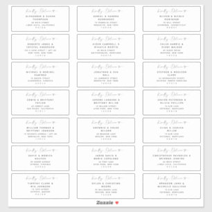 21 Moderne Wedding Guest Address Labels