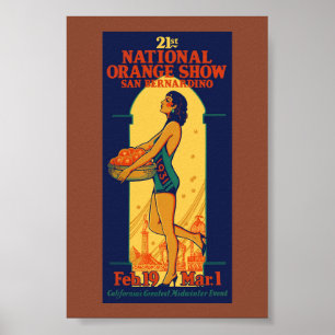 21. National Orange Show Vintage Poster 1931