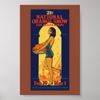 21. National Orange Show Vintage Poster 1931
