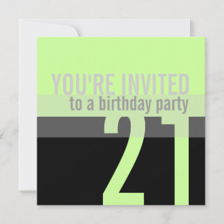 21. Party Einladungen zum Geburtstag {Minzgrün}