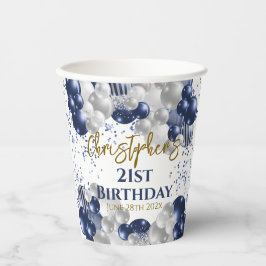 21. Party Navy Balloons Pappbecher