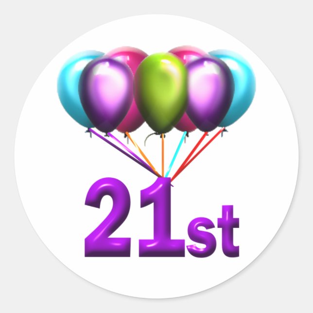 21. RUNDER AUFKLEBER (Vorderseite)