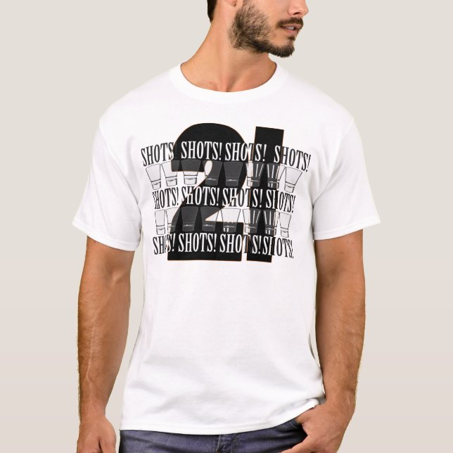 21 Schüsse Geburtstag T-Shirt (Vorderseite)