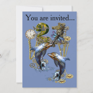 21. Steampunk Geburtstag Einladung